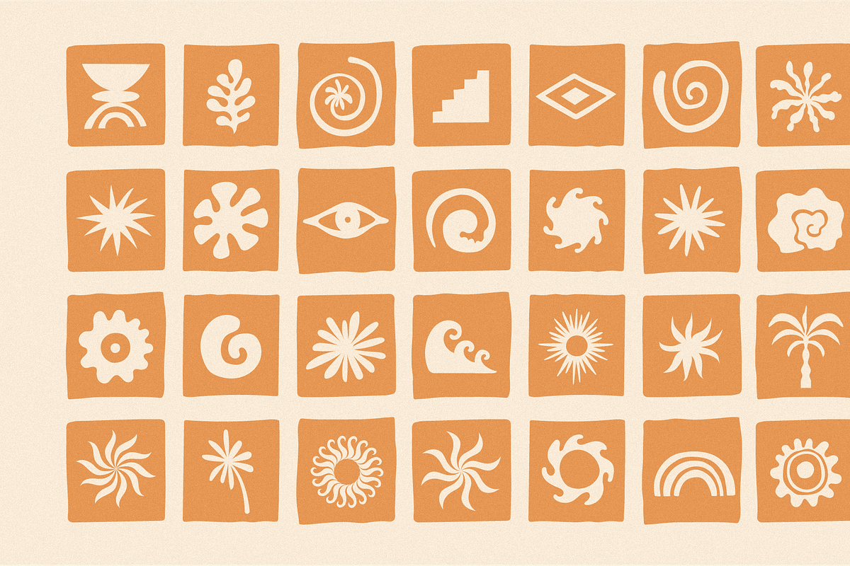 Sunny palms, elements and prints, a Graphic by venimo (Photo 4 of 10)