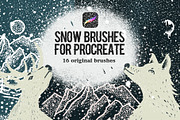 16 Snow Brushes for Procreate, a Brush Add-On by Aleksandra Slowik (Thumbnail 7 of 7)