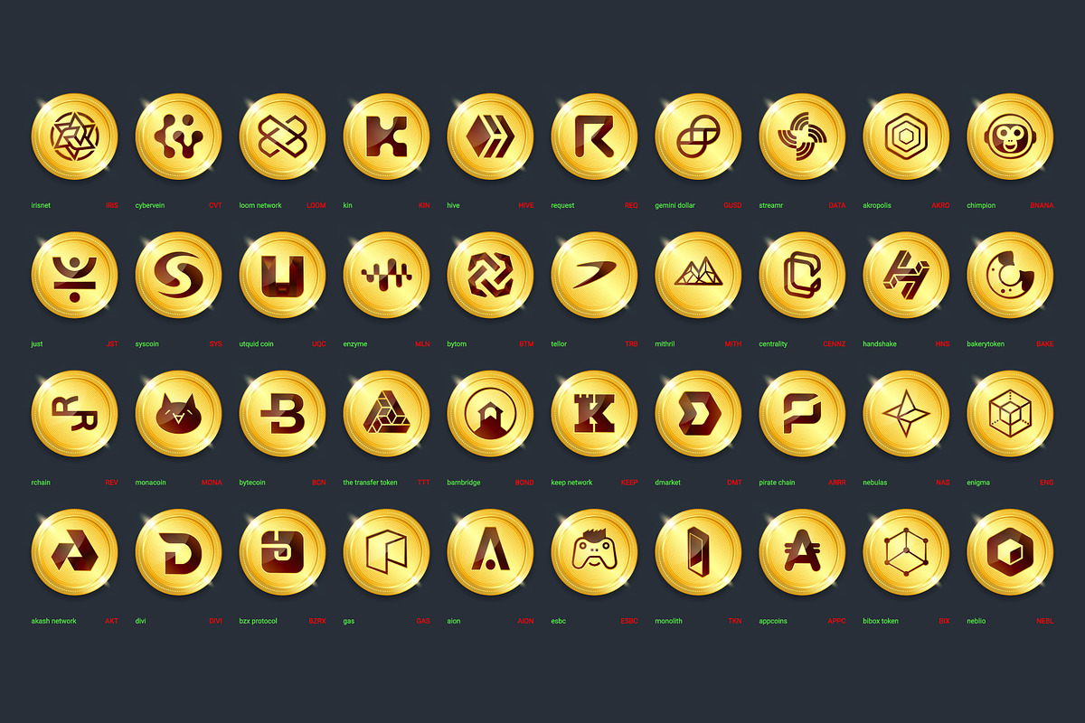 240 Crypto Currency Gold Coins, a Finance Illustration by karnofff (Photo 4 of 7)
