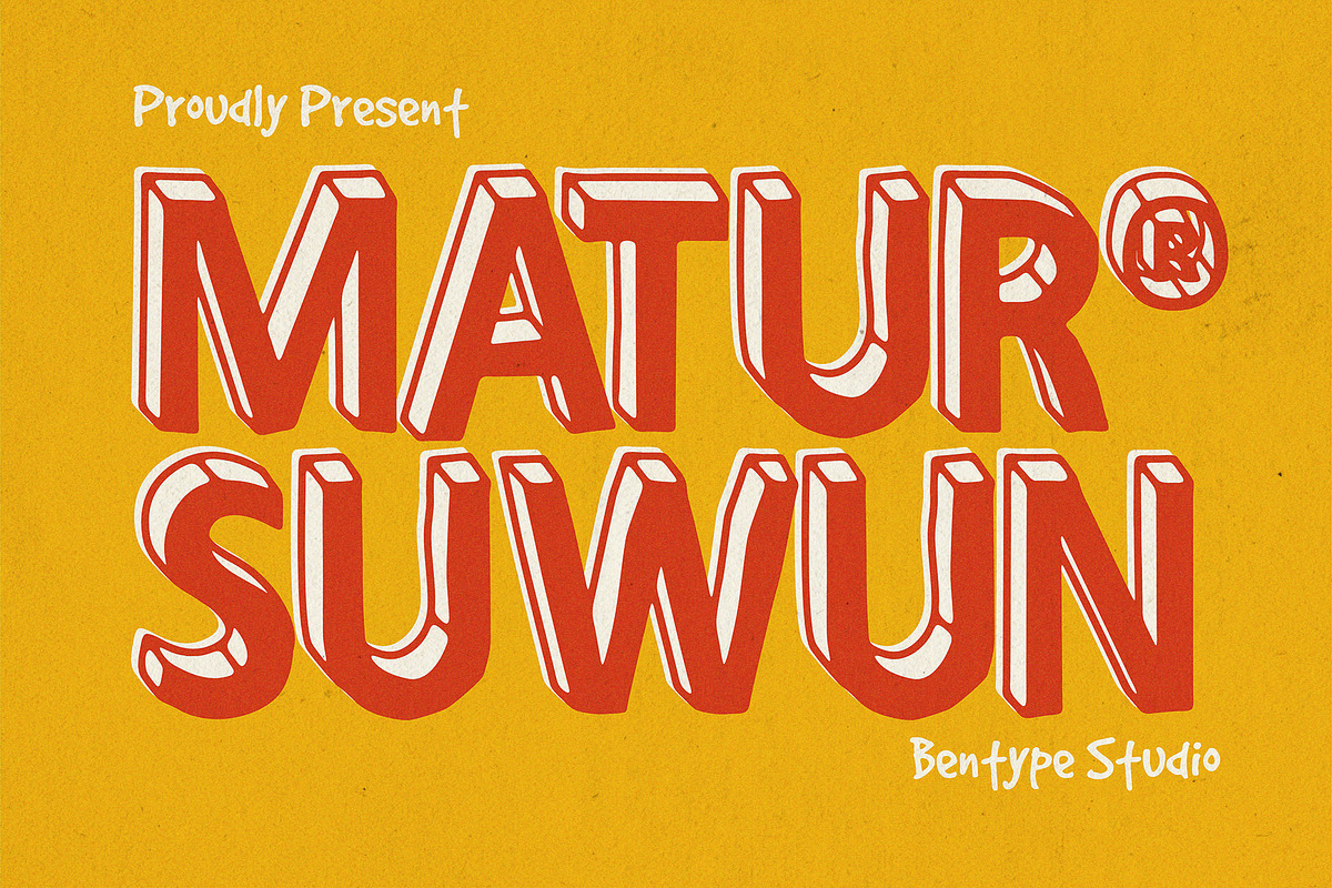 Sinome - Quirky Retro Display Font, a Sans Serif Font by Bentype Studio (Photo 7 of 7)