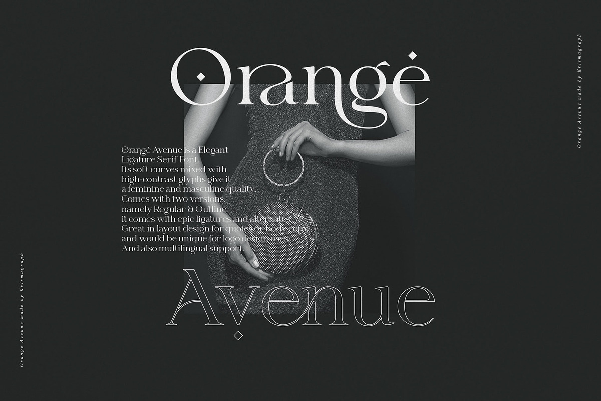 Orange Avenue | Ligature Serif Font, a Serif Font by Krismagraph (Photo 11 of 12)