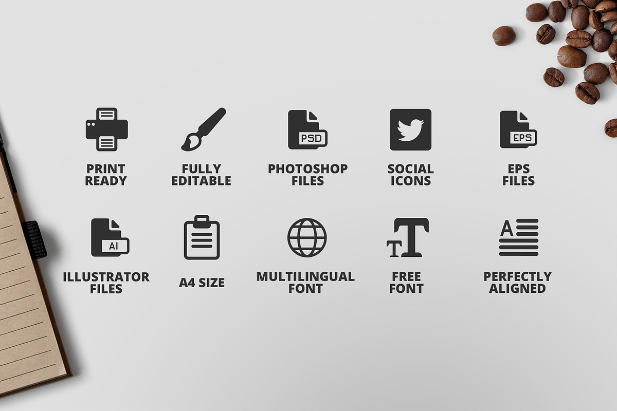 Resume/CV Template IX, a Resume Template by Print Forge (Photo 3 of 3)