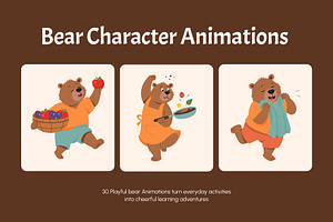 30 Animated Bear Illustrations