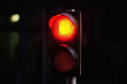Red light with glowing effect agains, a Photo by Iftikhar Alam