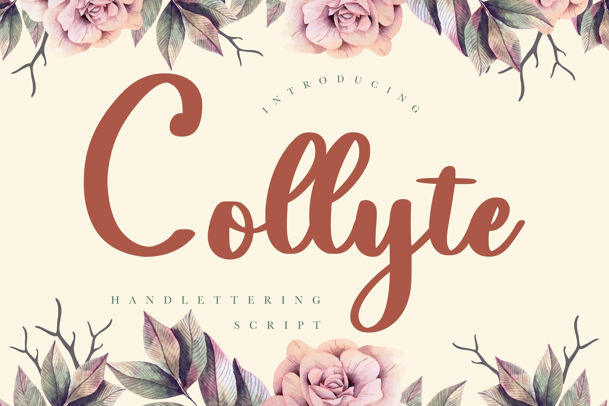 Collyte Handlettering Business Font, a Script Font by MikroType Std