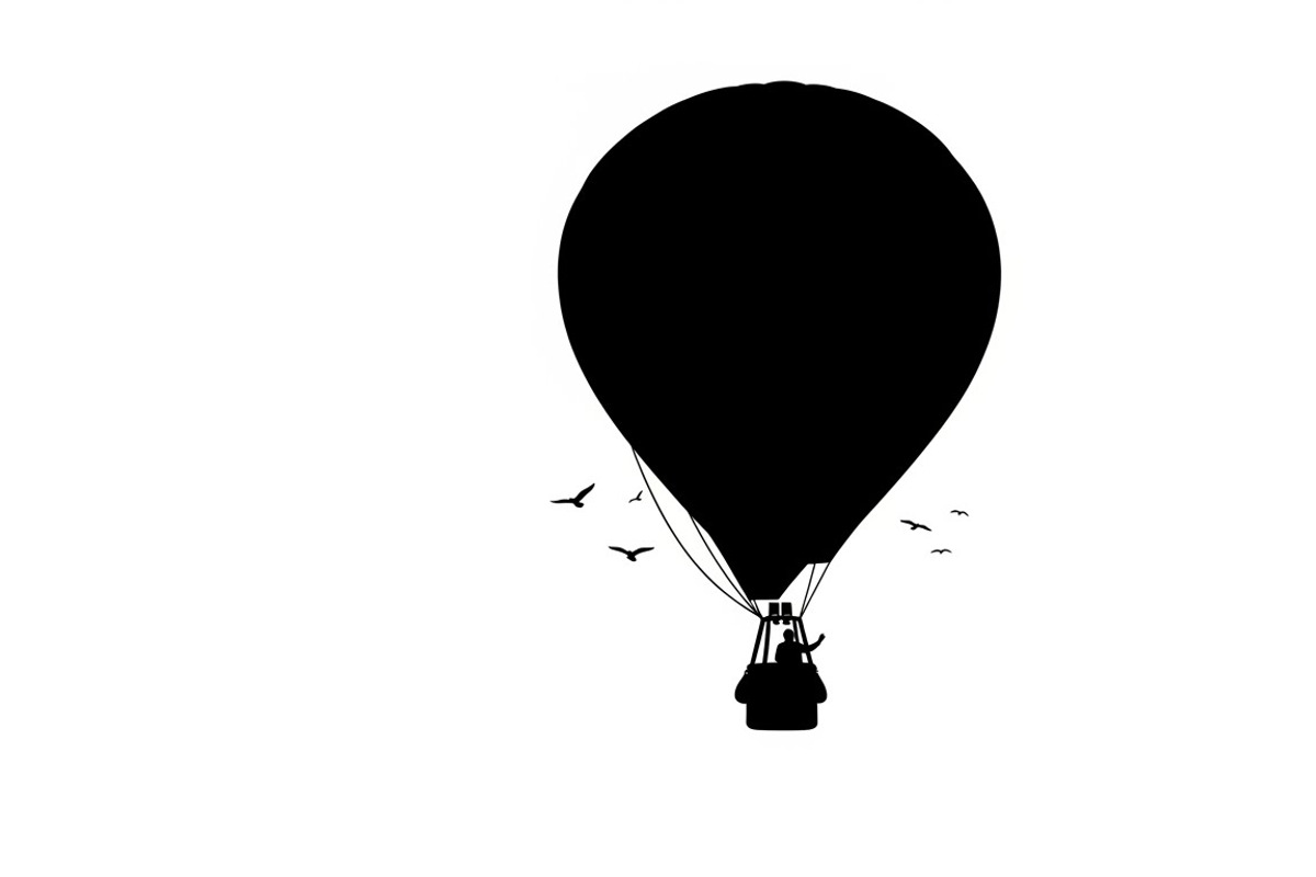 hot air balloon silhouettes, an Illustration by Amazin_art (Photo 27 of 31)