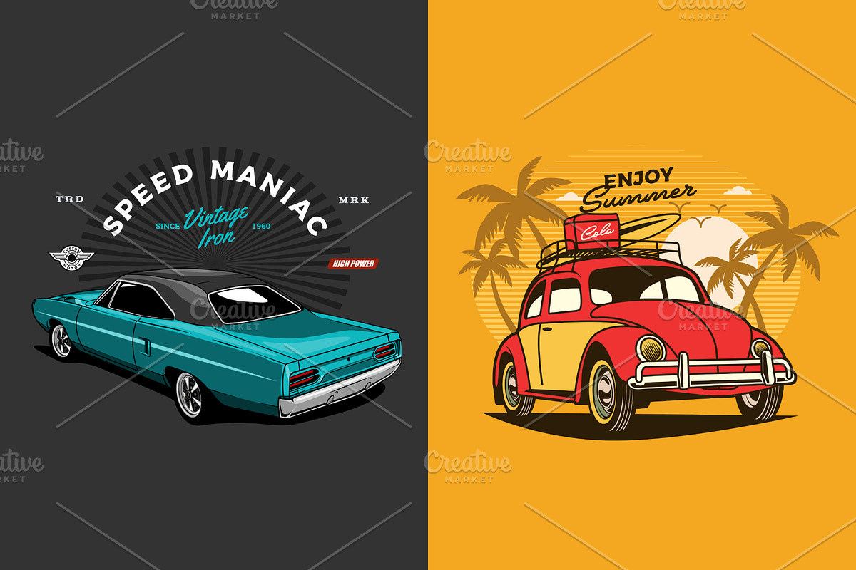 Ultimate Cars Collection, a Transportation Illustration by The BolzStudio (Photo 14 of 50)