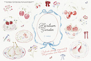 Heirloom Garden: watercolor clipart, a Decorative Illustration by Purple (Thumbnail 3 of 9)