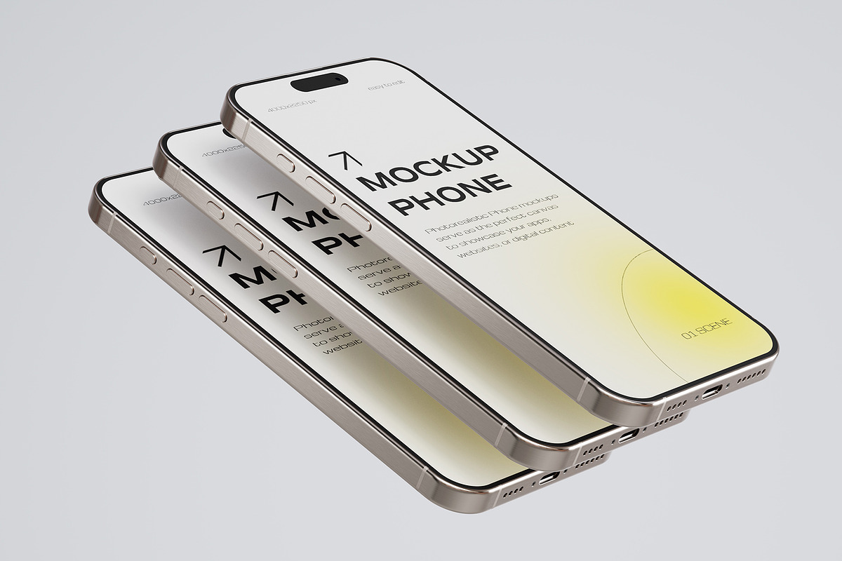 Phone App Promo Mockup, an iPhone Mockup by Pixel_Vision_Store (Photo 2 of 6)