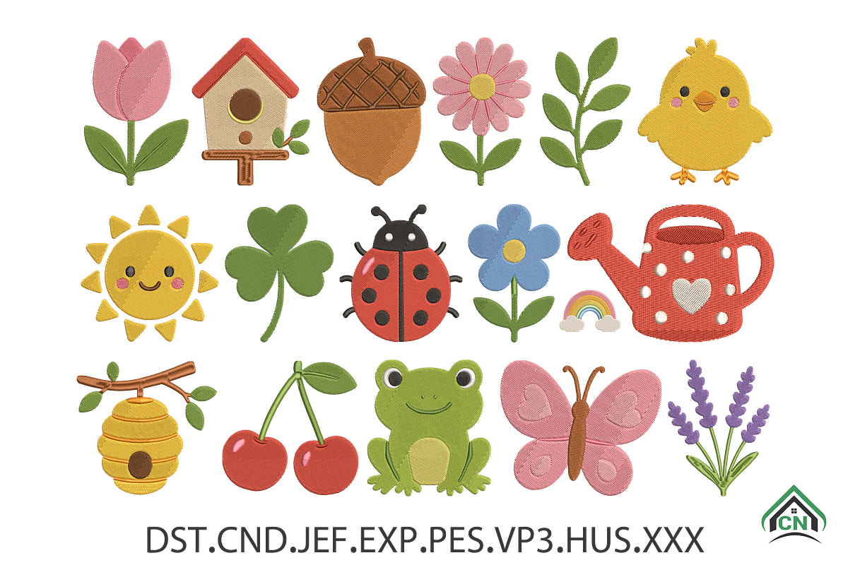 Garden Critters Embroidery Design, a Solid Icon by Craft Nest (Photo 1 of 6)