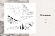 All about mountains. Vector bundle, an Illustration by Nadia Murash (Thumbnail 6 of 6)