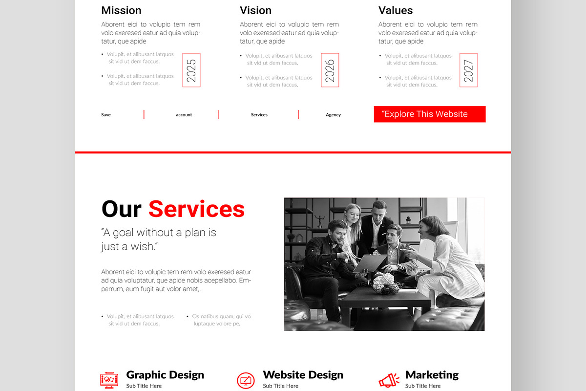 Agency Landing Page, an UI Kit Template by CreativeShaper (Photo 3 of 6)
