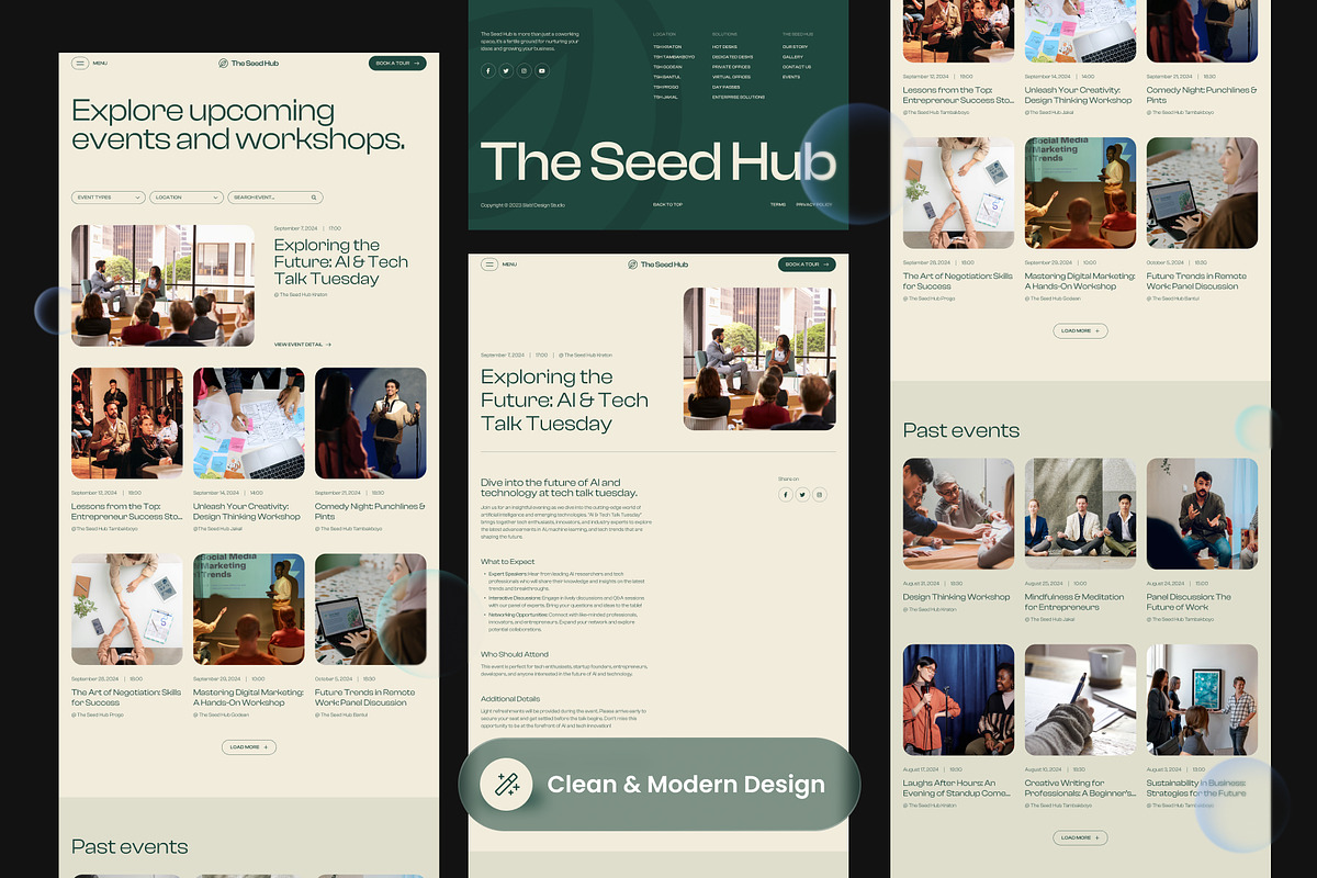 The Seed Hub - Coworking Space Event, a Websites & App Template by SLAB! Design (Photo 4 of 6)