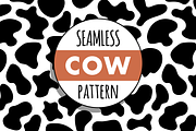 Seamless Cow pattern, a Pattern Graphic by Queen of Infographics (Thumbnail 1 of 2)