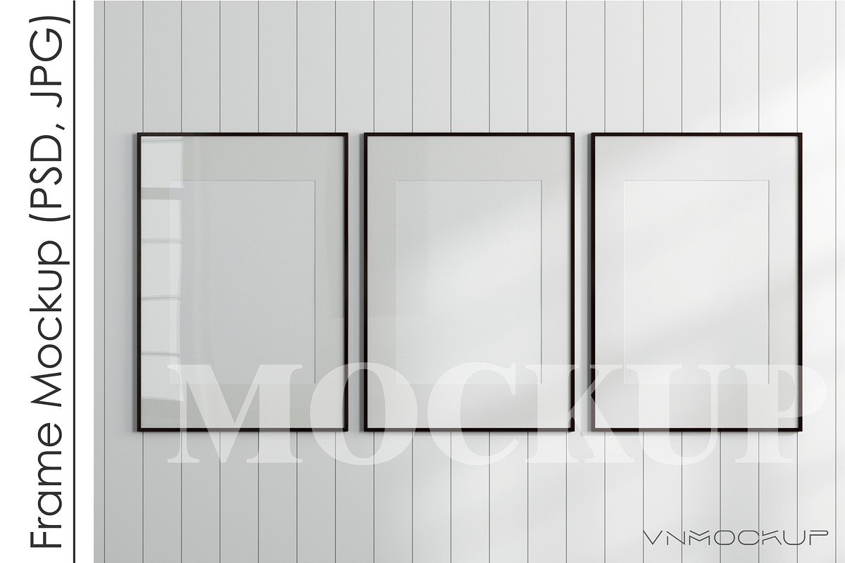 Frame Mockup PSD JPG, a Print Template by VNmockup (Photo 1 of 5)