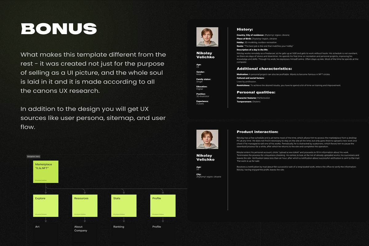 NFT marketplace - UI kit, an UI Kit Template by Digital_Fantasies (Photo 7 of 8)