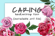 Caring Handwritten Font, a Script Font by MyNatureGraphics (Thumbnail 1 of 3)