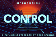 CONTROL - A Futuristic Typeface, a Font by Dene Studios (Thumbnail 1 of 7)