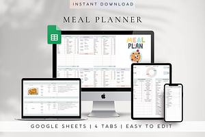 Minimalist Weekly Meal Planner