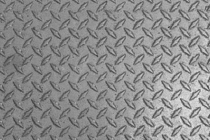 Grey steel diamond plate background, a Background Photo by WorldOfPhotos