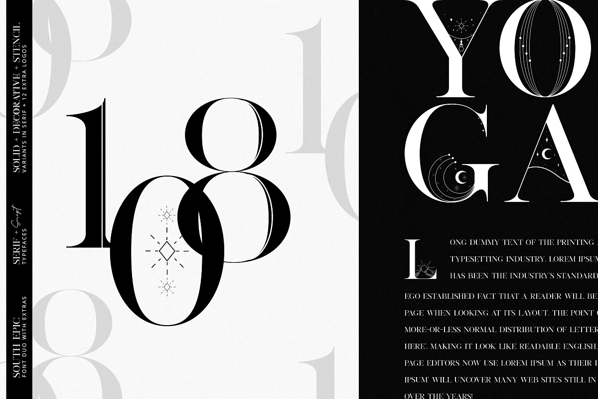 South Epic Dream Font Duo + Logos, a Serif Font by SNIPESCIENTIST (Photo 24 of 32)