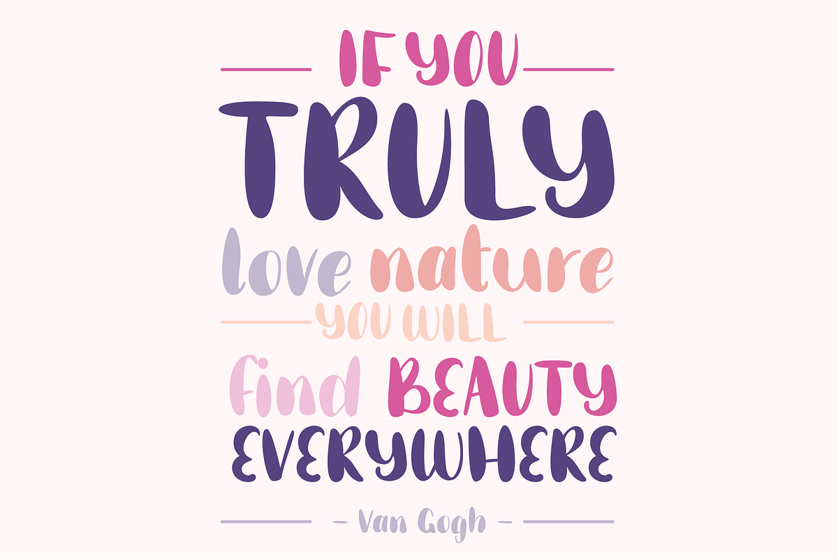 Truly Love Chunky Handwritten Font, a Sans Serif Font by Dancing with Ink (Photo 7 of 19)