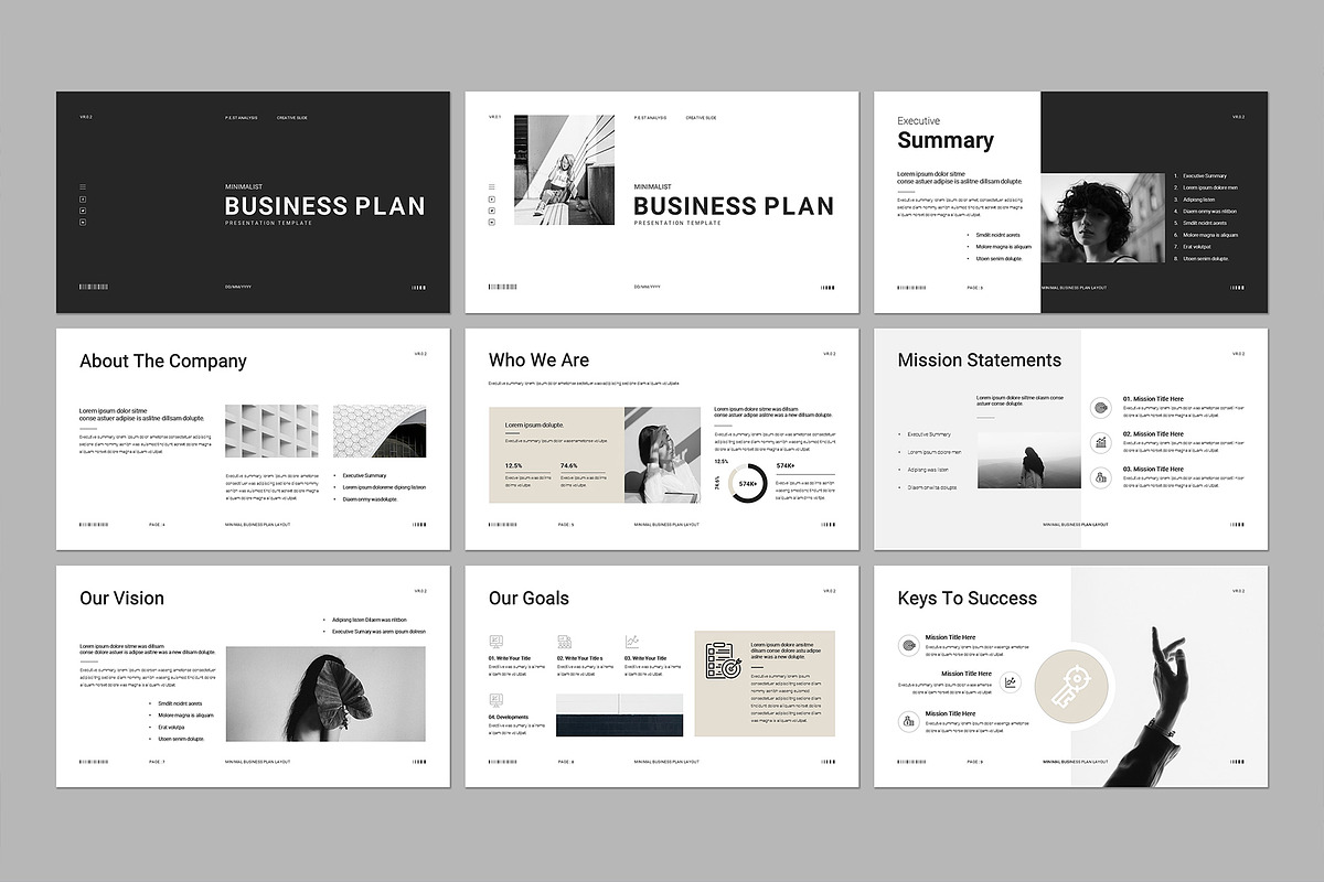 Minimal Business Plan Template preview 2