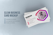 Clean Business Card Stack, an Advertising Mockup by Graphicboom (Thumbnail 1 of 4)