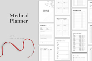 Medical Planner Template Canva V.15