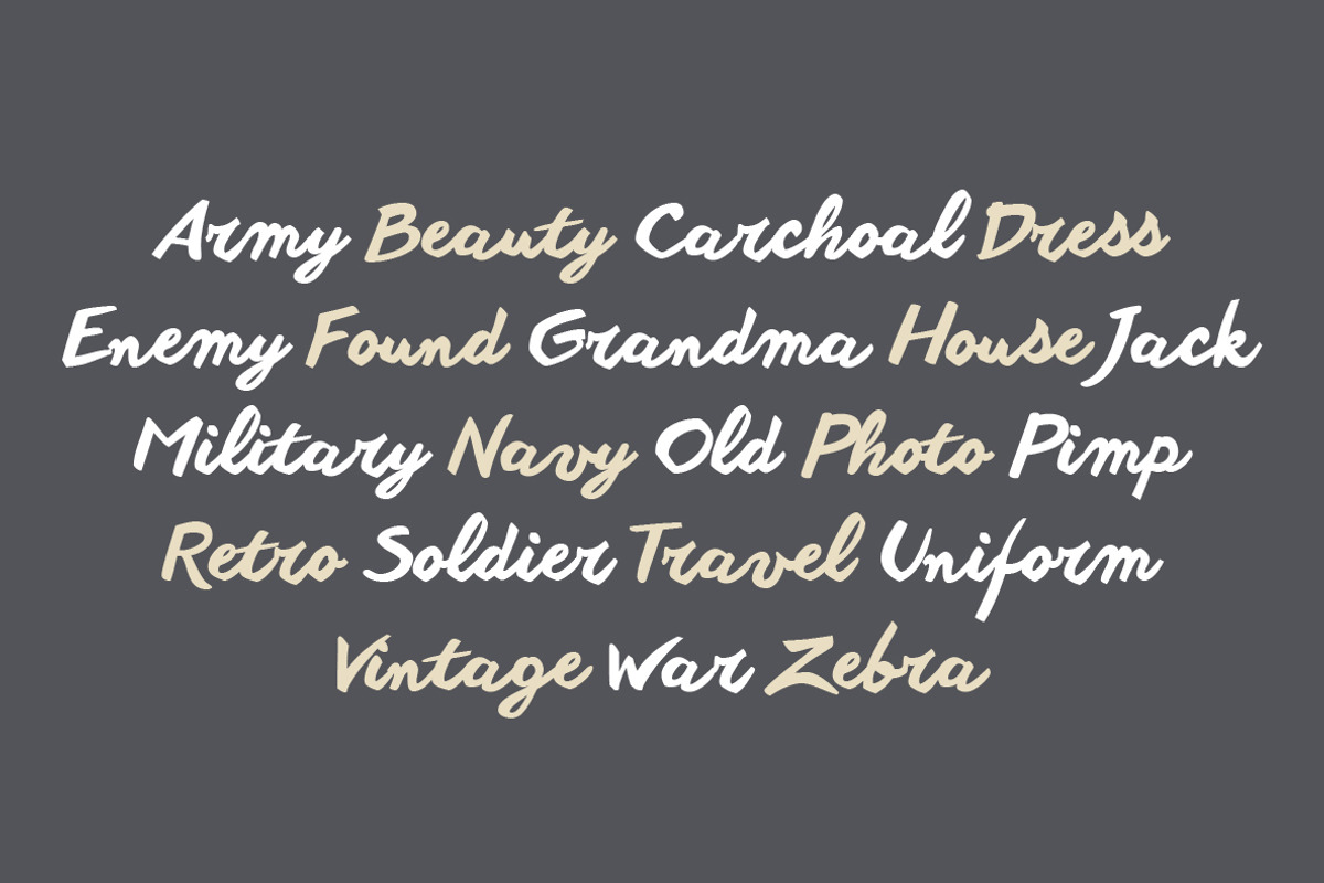 Another Shabby - 5 fonts preview 8