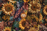Sunflowers Melange Digital Papers #3, a Pattern Graphic by Happy Creators Co. (Thumbnail 6 of 7)