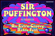 Sir Puffington Font, a Serif Font by Mysterylab Designs (Thumbnail 1 of 8)