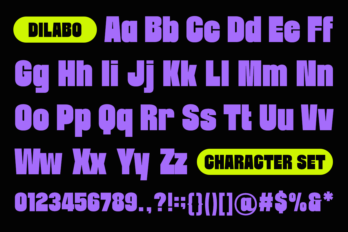 Dilabo - Bold Condensed Sans Serif, a Sans Serif Font by Say Studio (Photo 9 of 10)