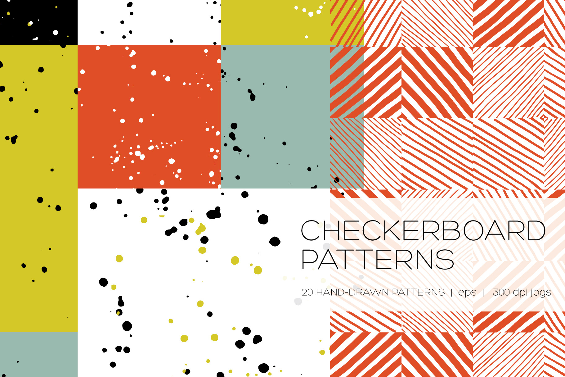 Checkerboard Seamless Patterns, a Pattern Graphic by The Collective Studio