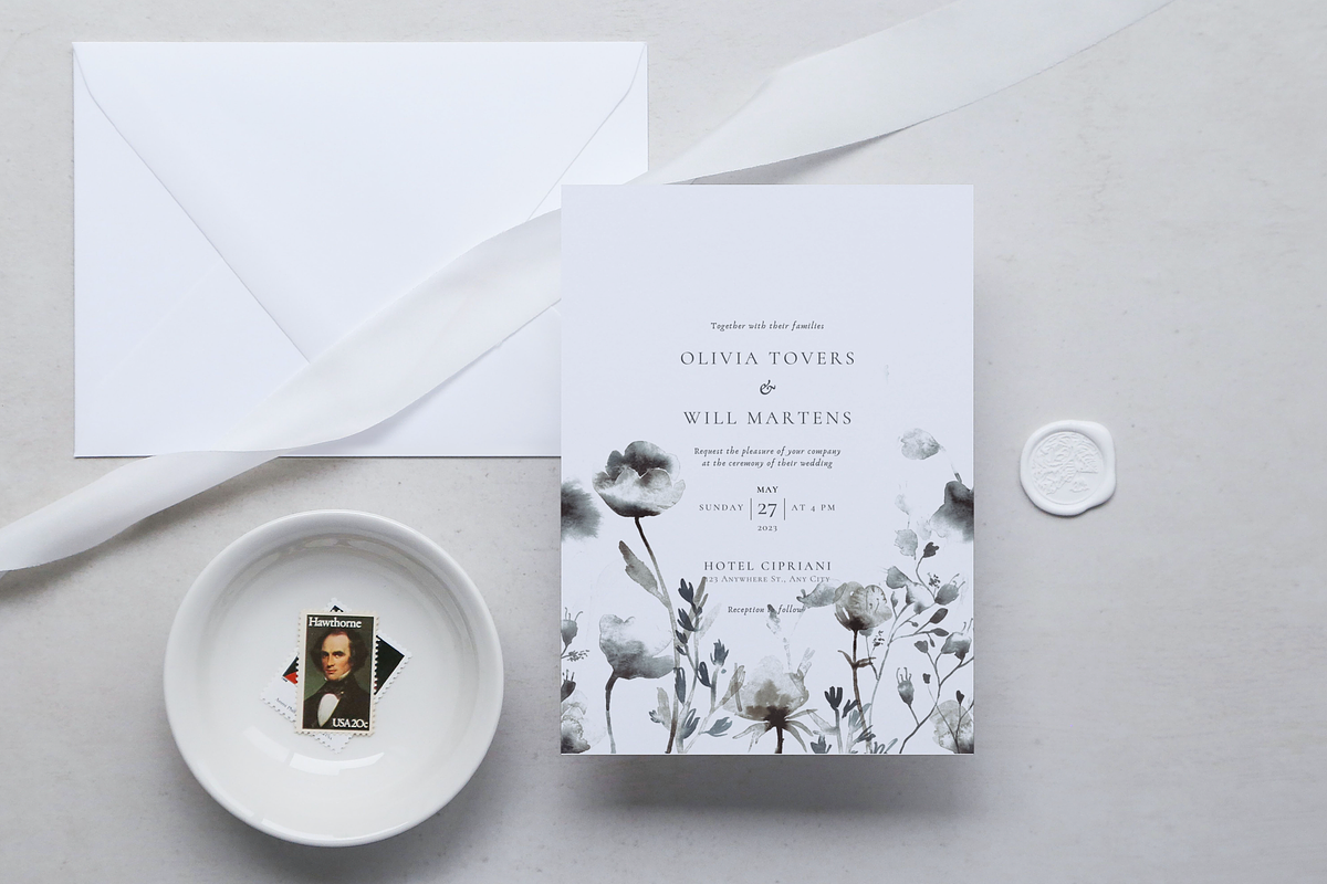Rustic Wildflower Wedding Invitation, an Invitation Template by ForeverPrint (Photo 2 of 7)