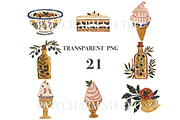 Italian Food Clipart Set, a Decorative Illustration by Pati Charm Studio (Thumbnail 3 of 8)