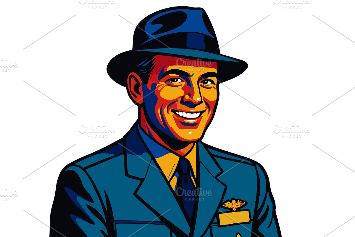 Intelligence Agent Smiling in Trench, an Illustration by AlexArt