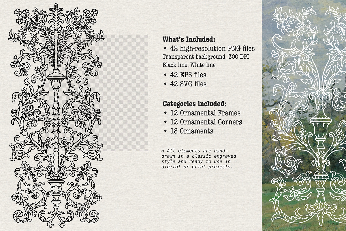 Frames & Ornaments. Vintage Pack, a Decorative Illustration by heyXeni (Photo 2 of 7)