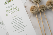 Green Floral Wedding Bundle Template, a Stationery Template by Paraná Studio (Thumbnail 8 of 23)