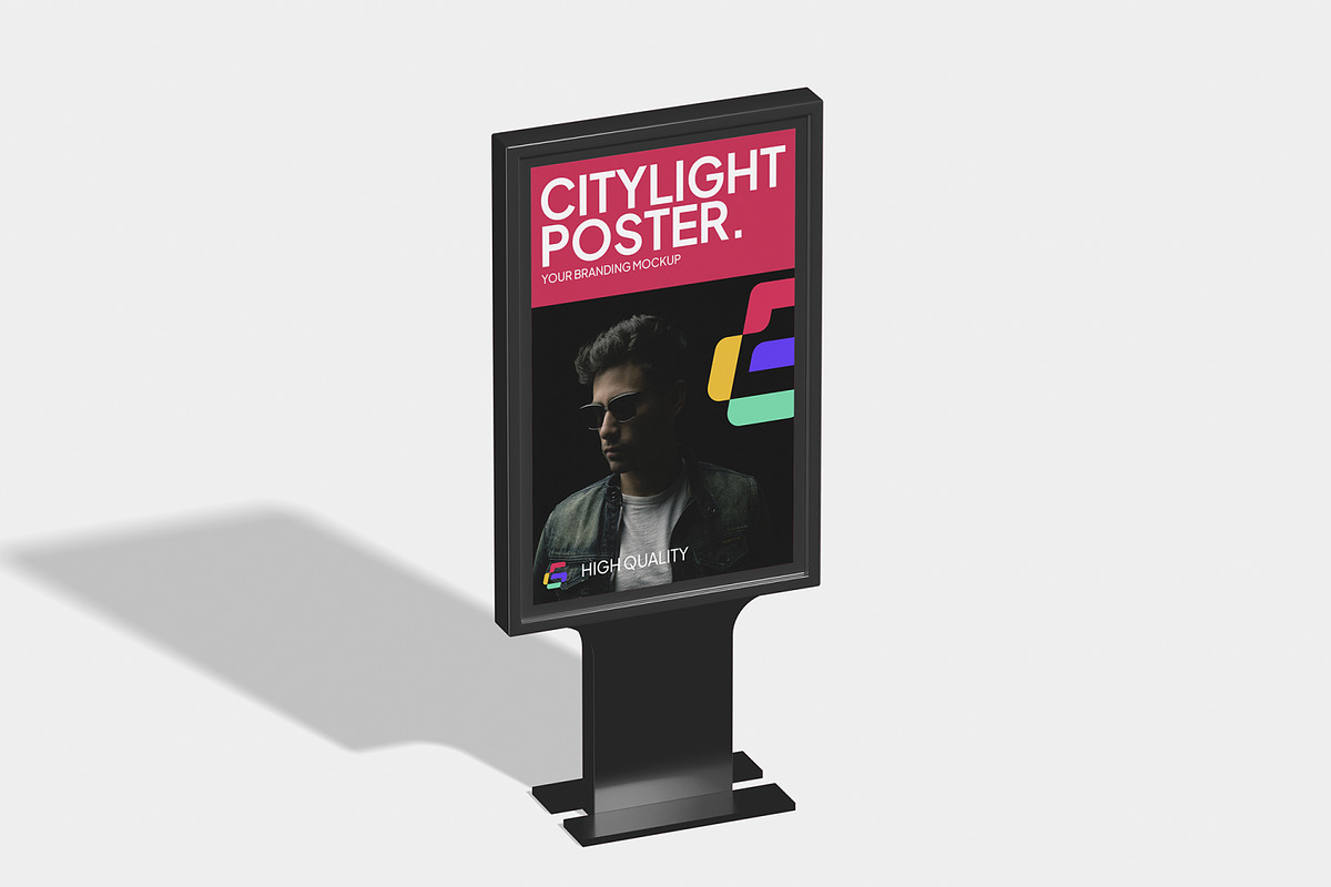 Citylight Poster Mockup, an Advertising Mockup by Unerispace (Photo 2 of 5)