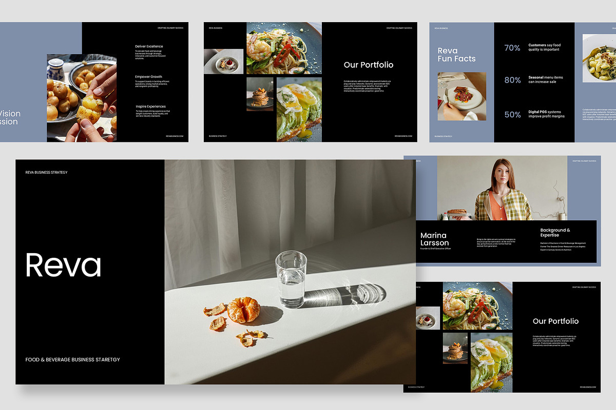Reva : F&B Business Powerpoint