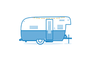 Vintage Camper, an Illustration by CSA Creative Studio (Thumbnail 1 of 2)
