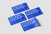 Sticker Mockups, an Advertising Mockup by graphiccrew (Thumbnail 2 of 10)