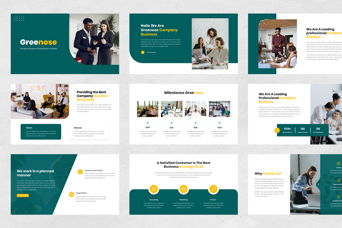 Company Business PowerPoint, a Presentation Template by Biwarastudio (Photo 2 of 6)