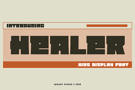 Healer - Comic Font, a Sans Serif Font by Iqsiart Studio