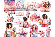 Carnival Clipart Bundle | Festival, a Seasonal Illustration by GlamArtZhanna (Thumbnail 4 of 6)