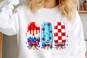 Patriotic Popsicle Ice Cream Summer, a Seasonal Illustration by designcity5 (Thumbnail 2 of 4)