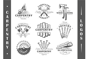 9 Modern Carpentry Logos Vol.2