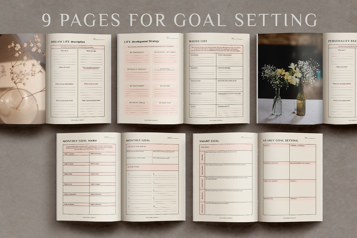 Aesthetic Planner & Calendar, a Stationery Template by Anatartan Design (Photo 4 of 27)