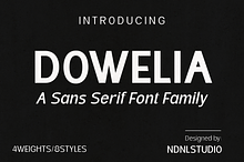 Dowelia – Sans Serif Font Family